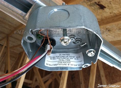 junction box fan support|junction box for ceiling fan.